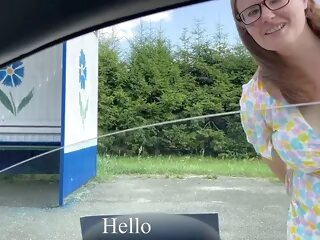 big boobs Two students gave a ride to fellow traveler MILF to creampie amateur cumshot