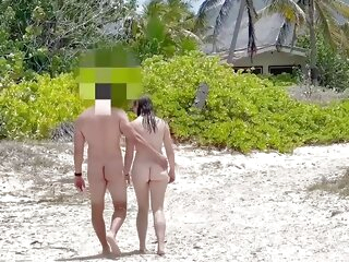 outdoor Wife fucks a random fit guy on nudist beach while hubby is recording, Slut wife getting fucked on nudist beach by stranger, amateur teen