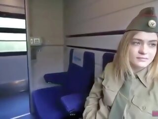 asian Amwf Popova Julia Russian Woman Soldier Train Sex Korean Man blonde small tits